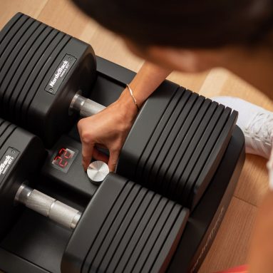 iSelect Adjustable Dumbbells, Compatible with Alexa