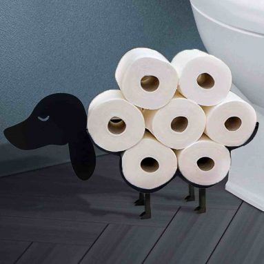 Dog Shaped Toilet Paper Holder – Bathroom Tissue Storage